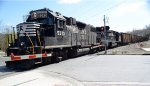 NS yard job E19 crosses Washington Street on his way to deliver interchange traffic with CSX